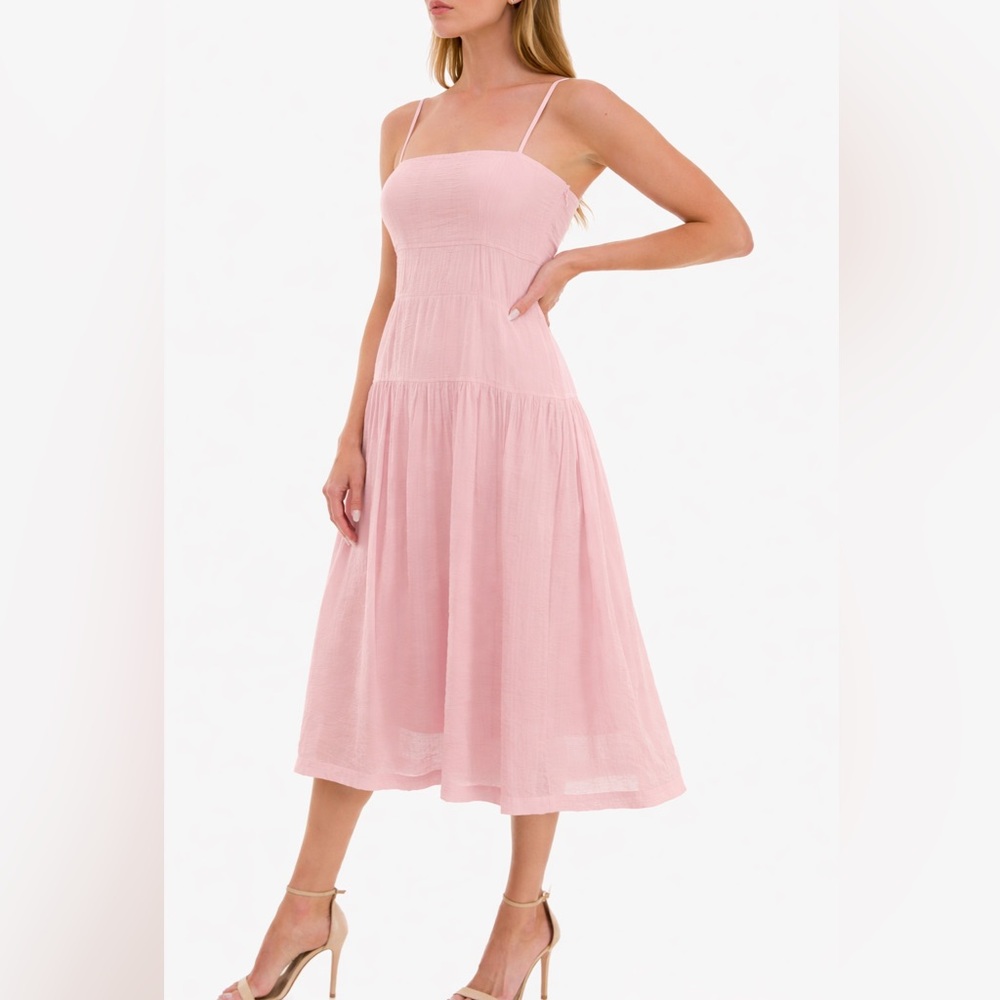 Socialite Strapless Blush Dress